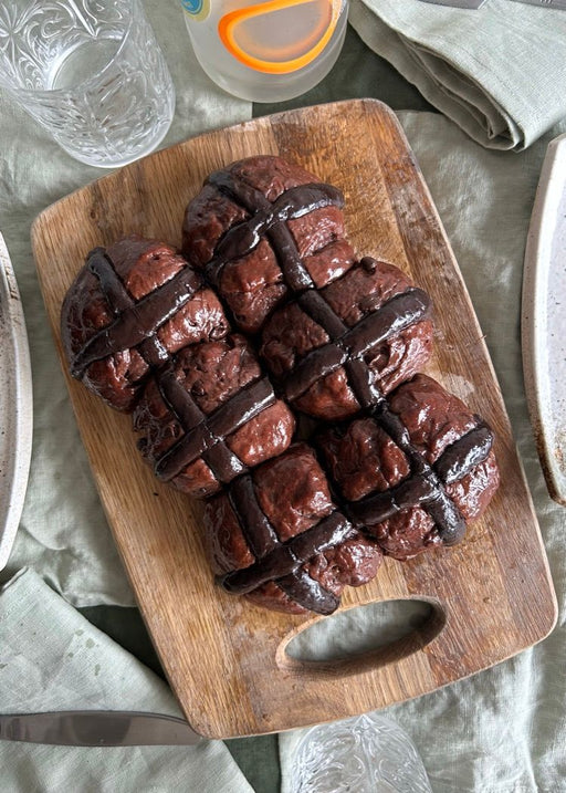 These Chocolate Hot Cross Buns Are the Indulgent Treat You Deserve This Easter