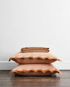 Terracotta & Rust Throw & Scalloped Euros Bundle