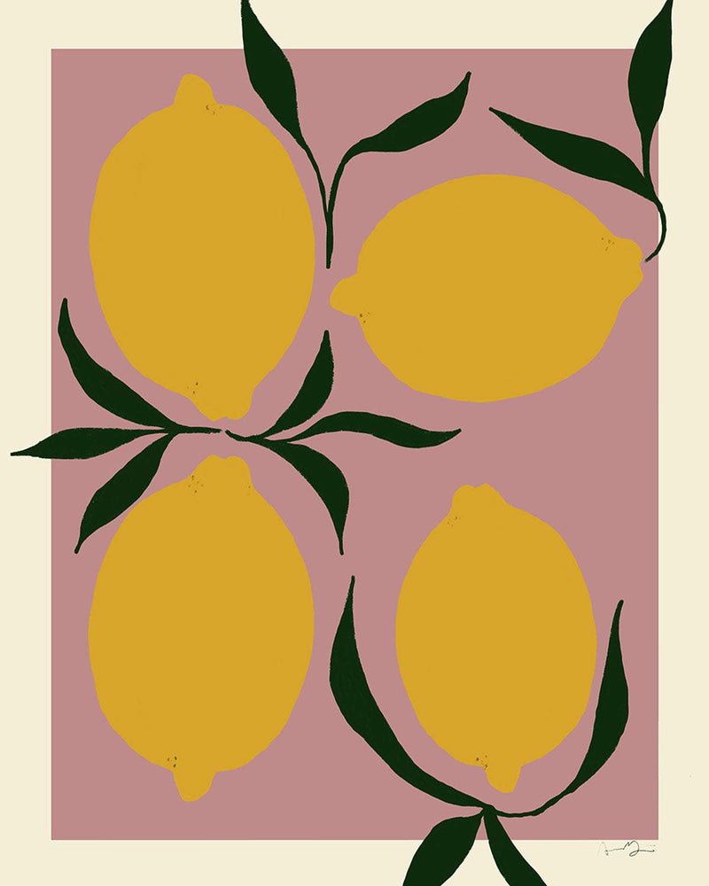 Anna Morner 'Pink Lemon' Print