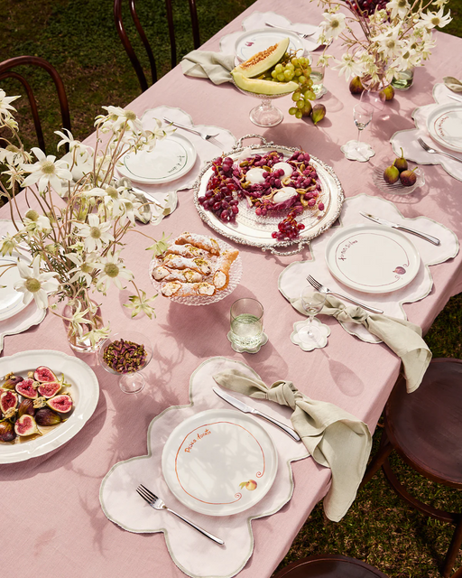 Gemma Bamforth x Bed Threads 'Pesca Dorata' Ceramic Dinner Plate