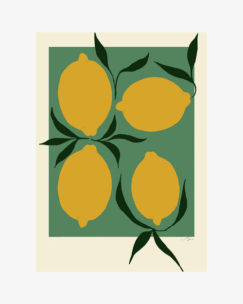 Anna Morner 'Green Lemon' Print
