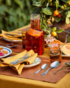 Rust 100% French Flax Linen Placemats (Set of Four)