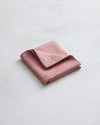 Pink Clay 100% French Flax Linen Waffle Hand and Face Towel