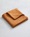 Rust 100% French Flax Linen Waffle Bath Towel