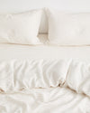 Rust Stripe 100% French Flax Linen Bedding Set