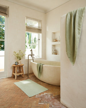 Sage 100% French Flax Linen Bath Mat