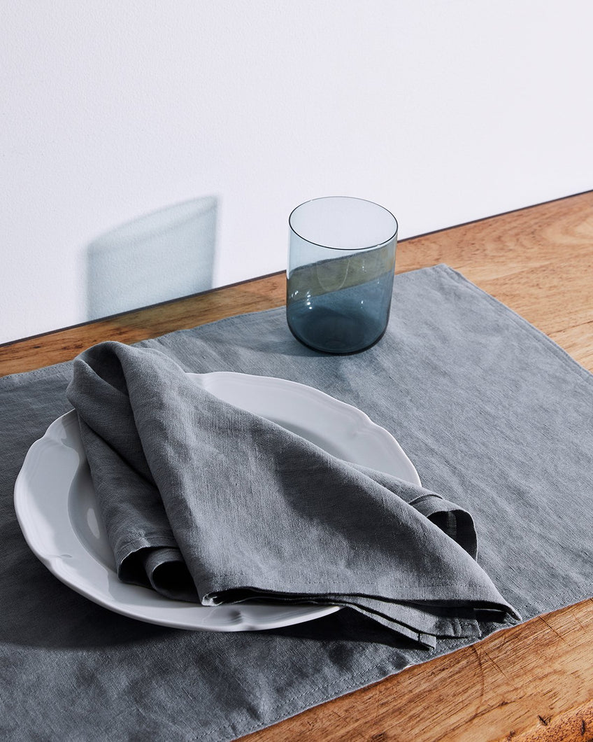 Mineral 100% French Flax Linen Napkins (Set of Four)