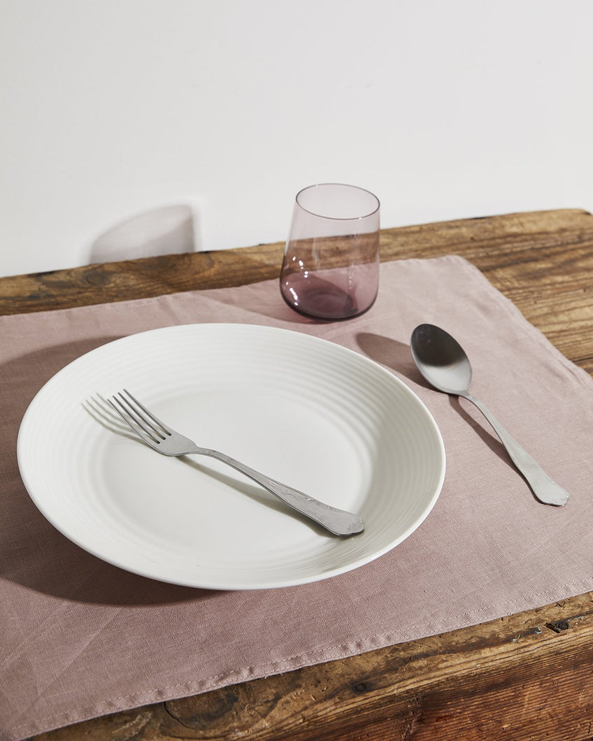 Lavender 100% French Flax Linen Placemats (Set of Four)