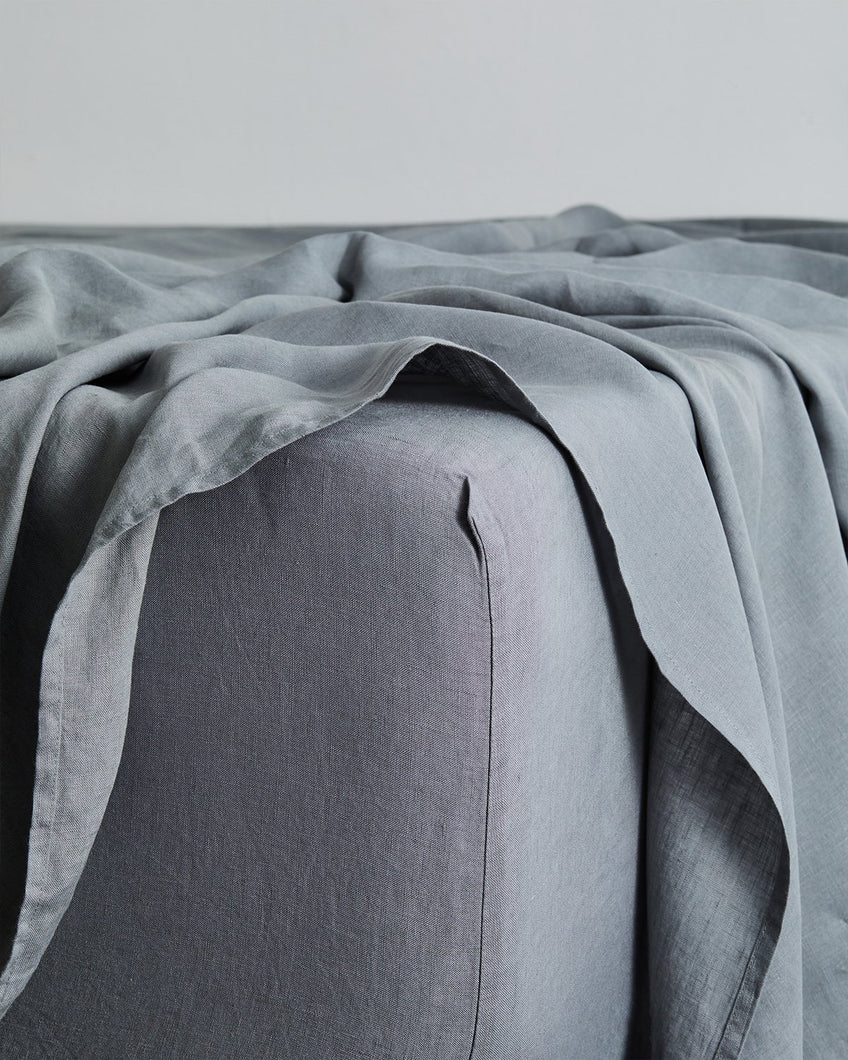 Mineral 100% French Flax Linen Fitted Sheet