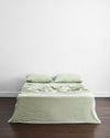 Olive Stripe, Sage & White Bedding Bundle