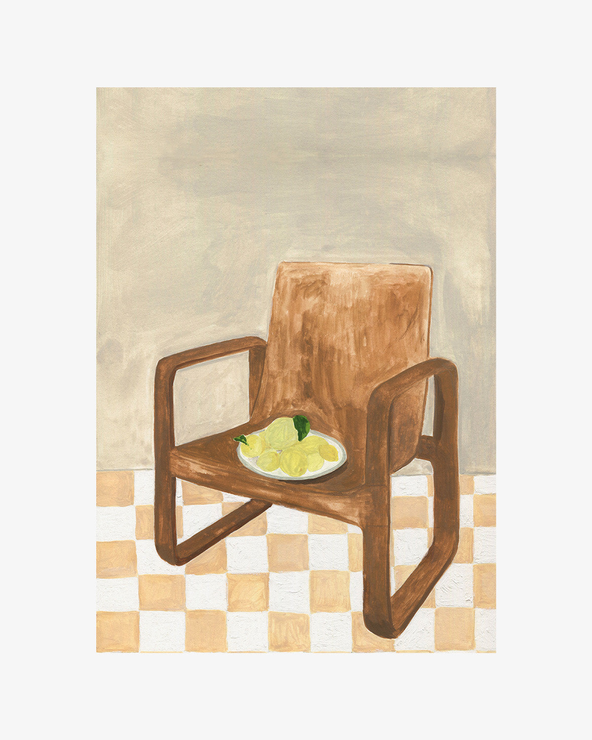 Isabelle Vandeplassche x Bed Threads 'Chair With Lemons' Print