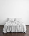 Pinstripe 100% French Flax Linen Pillowcases (Set of Two)