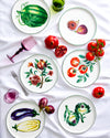 Bed Threads 'Watermelon' Ceramic Dinner Plate