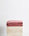 Pink Clay 100% French Flax Linen Throw