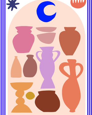 Xander Holliday x Bed Threads 'Clay Vessels' Print