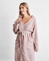 Lavender 100% French Flax Linen Classic Robe