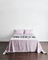 Mineral & Lilac Two-Tone Quilted Bed Cover