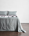 Mineral & Lilac Two-Tone Quilted Bed Cover