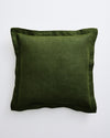 Olive 100% French Flax Linen Cushion Cover