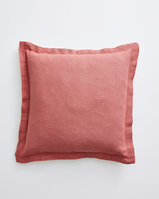 Pink Clay 100% French Flax Linen Cushion Cover